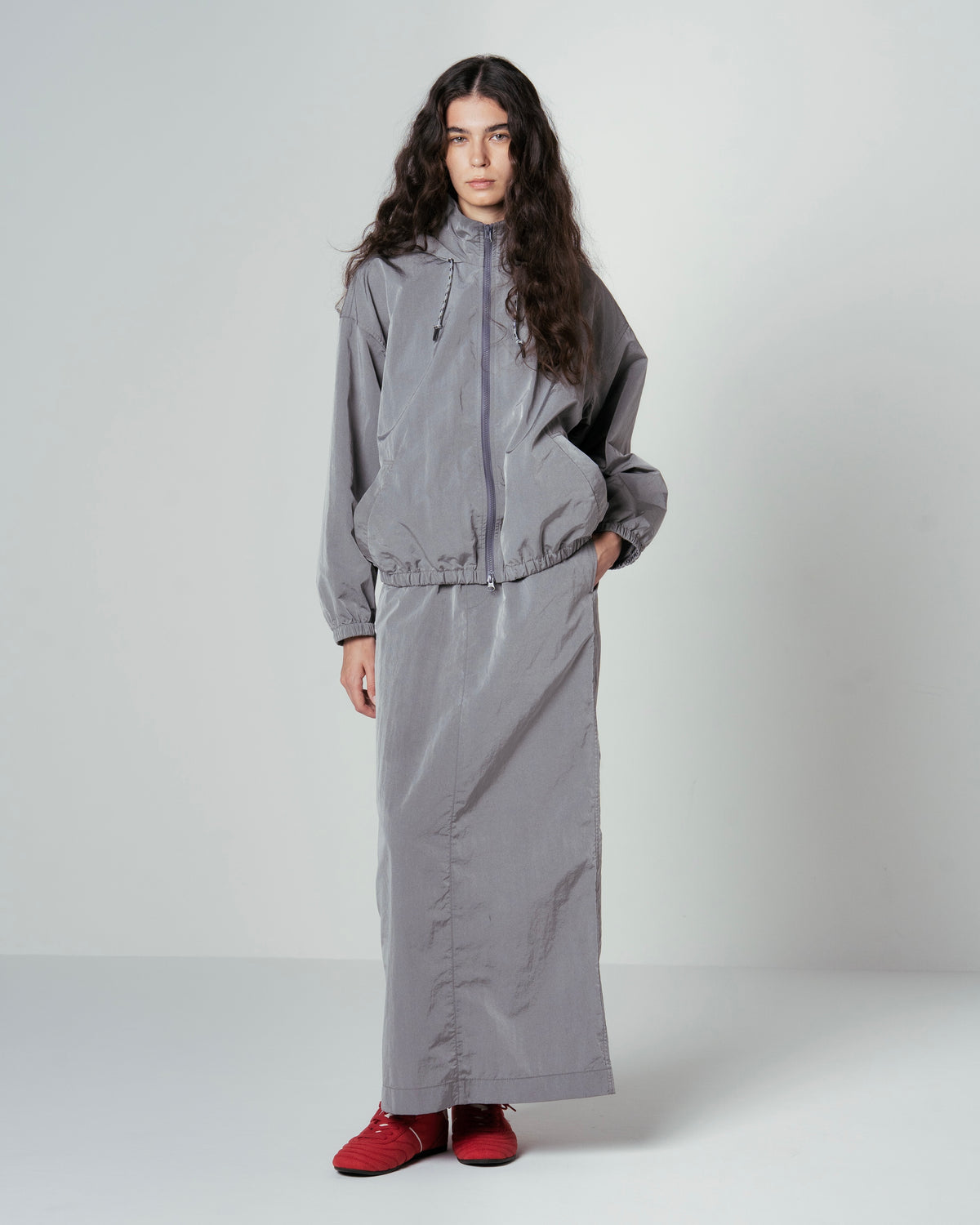 T/C DRAWSTRING LONG SKIRT(テトロンコットンドローストリングロングスカート)|ONIT(オニット)OFFICIAL ONLINE STORE