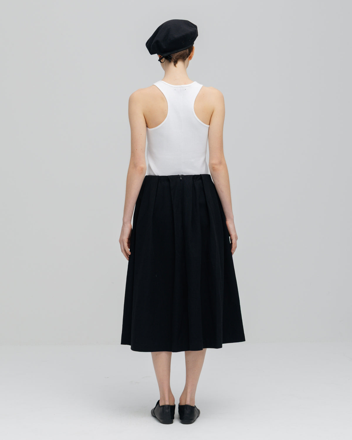 HOPSACK TUCK FLARE SKIRT(ホップサックタックフレアスカート)|ONIT(オニット)OFFICIAL ONLINE STORE