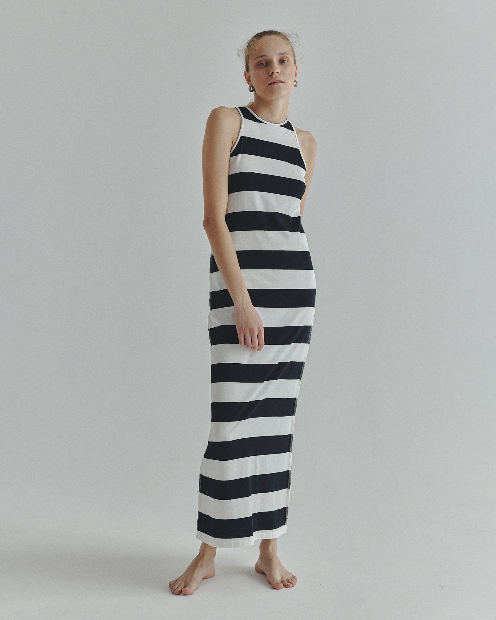 onit / LAYERD DRESS ブラックノースリーブロングワンピース Lace Ladies ワンピース ノースリーブゆったりナチュラルロング