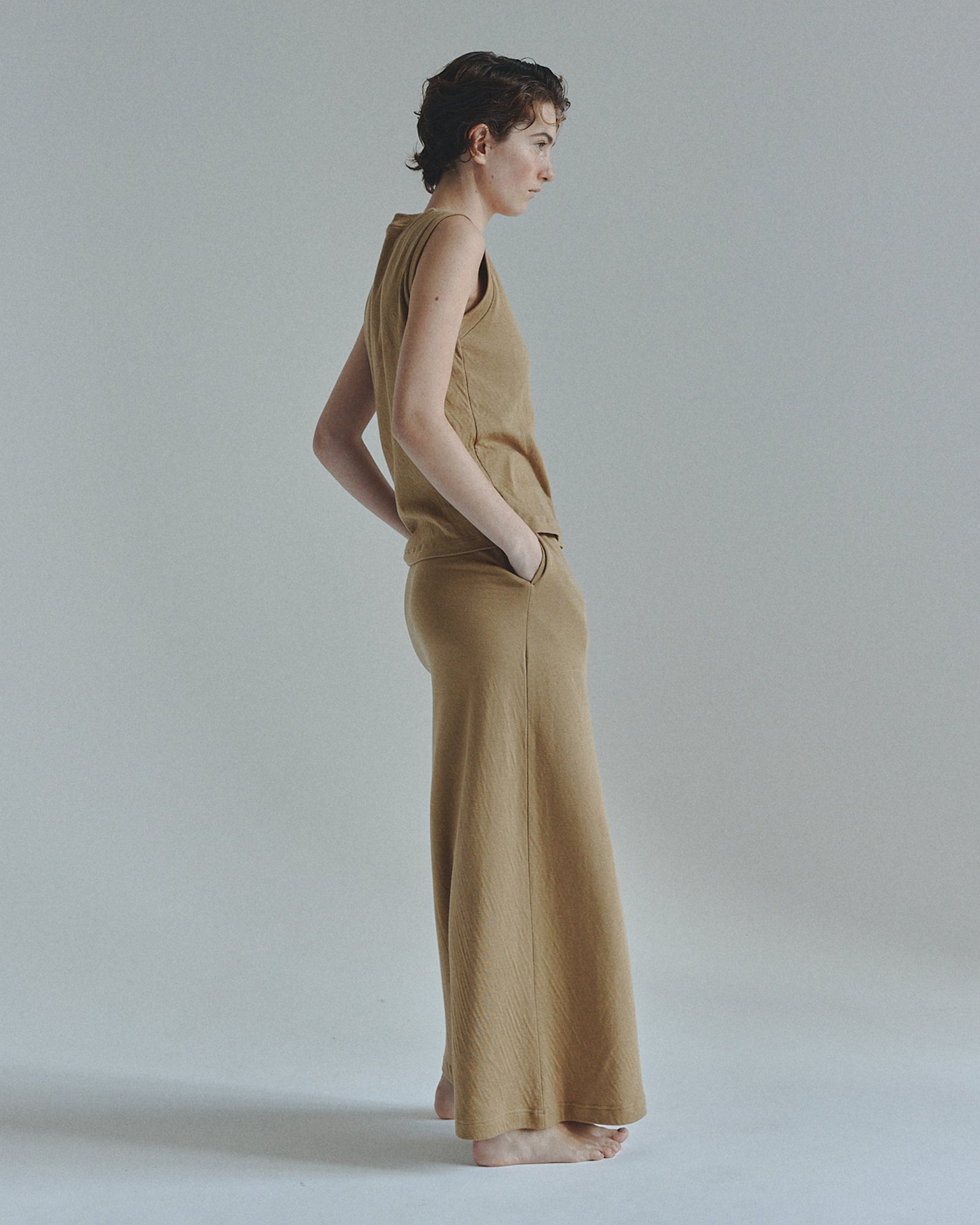 DOUBLE GAUZE TIGHT LONG SKIRT（ダブルガーゼタイトロング