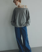 COTTON FRENCH TERRY LOOSE SWEAT SHIRTS（コットン裏毛ルーズスウェットトップス）｜onit（オニット）OFFICIAL ONLINE STORE