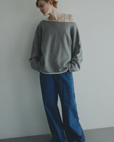 COTTON FRENCH TERRY LOOSE SWEAT SHIRTS（コットン裏毛ルーズスウェットトップス）｜onit（オニット）OFFICIAL ONLINE STORE