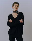 MILANO RIB KNIT DEEP V-NECK L/S T-SHITS（ミラノリブニットディープＶネックロングスリーブトップス）｜onit（オニット）OFFICIAL ONLINE STORE