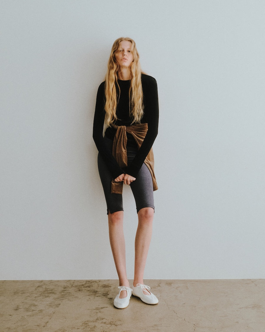 SHEER VELOUR HALF LEGGINGS（シアーベロアハーフレギンス）｜ONIT