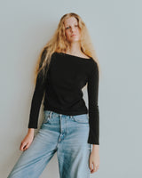 COTTON RIB BOAT-NECK L/S T-SHIRT（コットンフライスリブボートネックロングスリーブTシャツ）｜ONIT（オニット）OFFICIAL ONLINE STORE