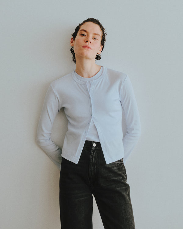 COTTON RIB BUTTON CARDIGAN（コットンフライスドットボタンカーデ）｜ONIT（オニット）OFFICIAL ONLINE STORE