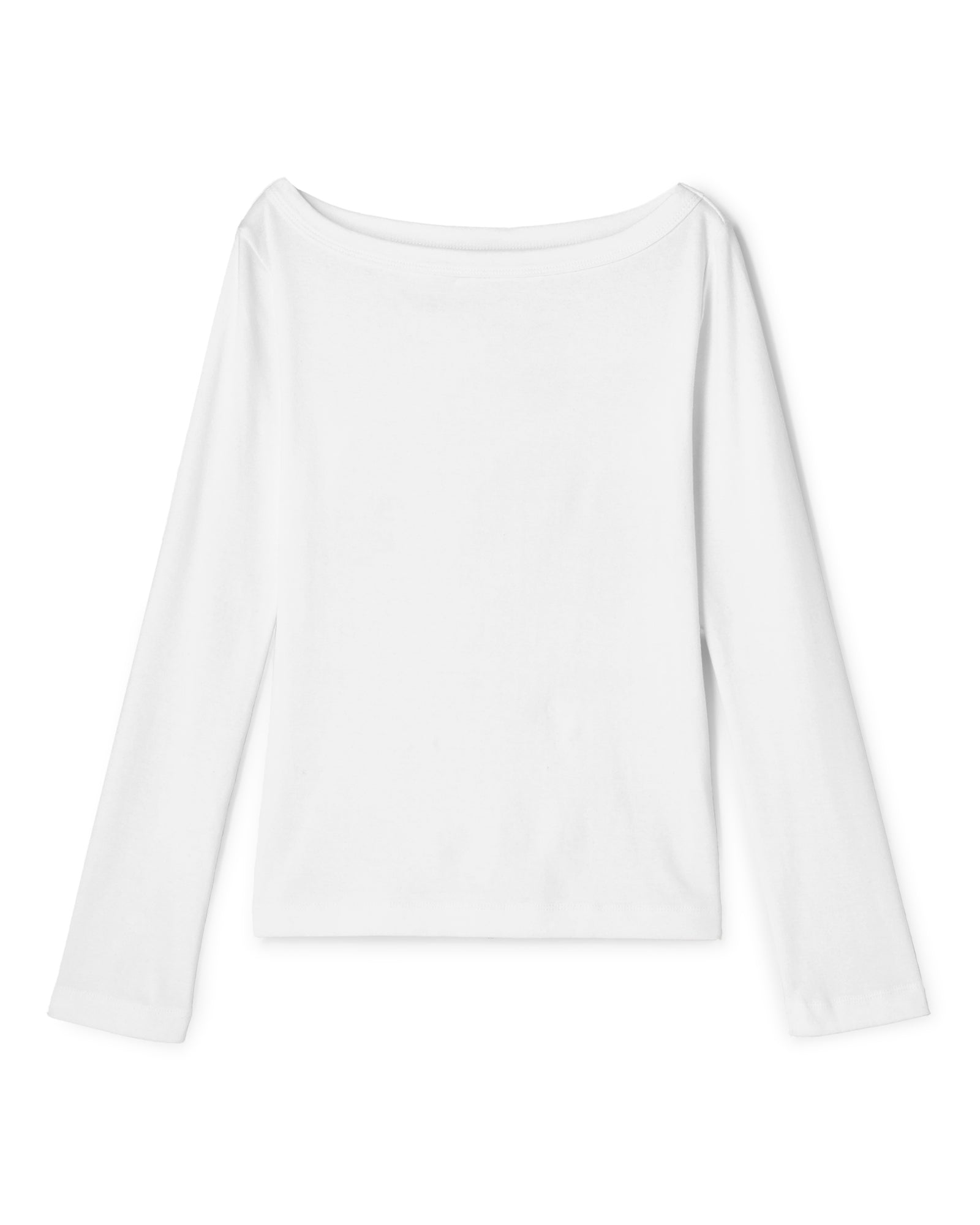 COTTON RIB BOAT-NECK L/S T-SHIRT（コットンフライスリブボート