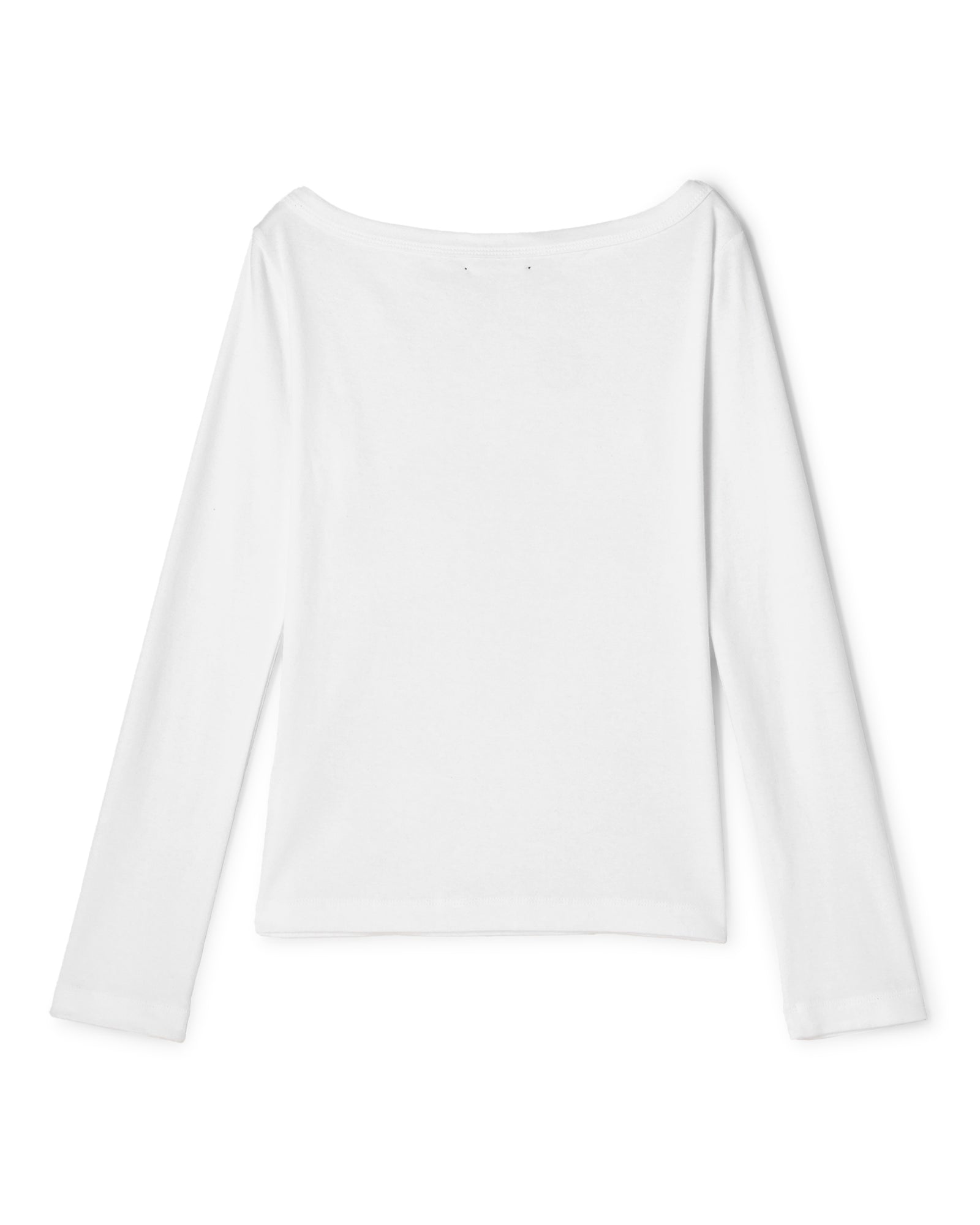 COTTON RIB BOAT-NECK L/S T-SHIRT（コットンフライスリブボート