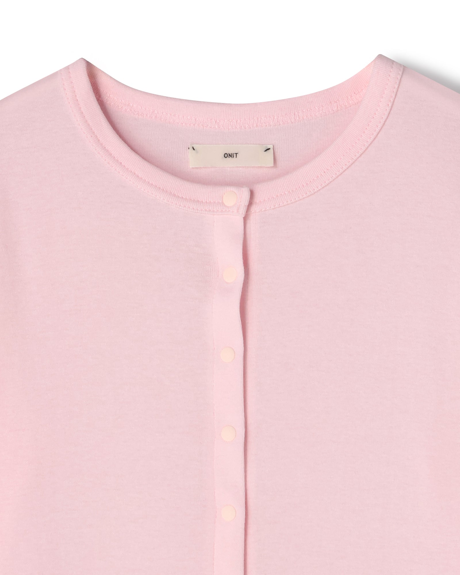 COTTON RIB BUTTON CARDIGAN（コットンフライスドットボタン