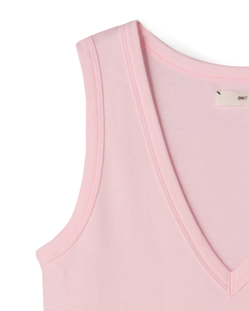 COTTON RIB  V-NECK TANK  TOP（コットンフライスＶネックタンク）｜ONIT（オニット）OFFICIAL ONLINE STORE