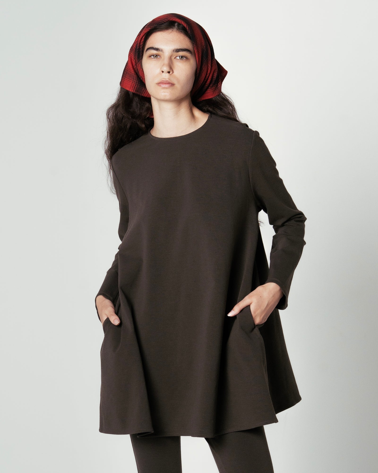 BRUSHED MILANO RIB MINI DRESS（ブラッシュミラノリブミニドレス