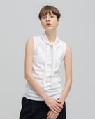 SUPER AMERICAN DRY COTTON BOW TIE SLEEVELESS TOPS（スーパーアメリカンドライコットンボウタイノースリーブトップス）｜ONIT（オニット）OFFICIAL ONLINE STORE