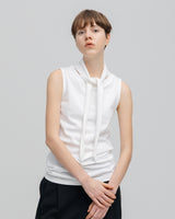SUPER AMERICAN DRY COTTON BOW TIE SLEEVELESS TOPS（スーパーアメリカンドライコットンボウタイノースリーブトップス）｜ONIT（オニット）OFFICIAL ONLINE STORE