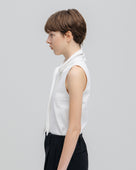 SUPER AMERICAN DRY COTTON BOW TIE SLEEVELESS TOPS（スーパーアメリカンドライコットンボウタイノースリーブトップス）｜ONIT（オニット）OFFICIAL ONLINE STORE