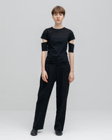 SHEER COTTON SLIT SLEEVE T-SHIRTS（シアーコットンスリットスリーブTシャツ）｜ONIT（オニット）OFFICIAL ONLINE STORE