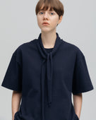 SUPER AMERICAN DRY COTTON BOW TIE T-SHIRTS（スーパーアメリカンドライコットンボウタイオーバーサイズトップス）｜ONIT（オニット）OFFICIAL ONLINE STORE