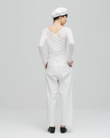 SHEER COTTON SLIT SLEEVE T-SHIRTS（シアーコットンカシュクールトップス）｜ONIT（オニット）OFFICIAL ONLINE STORE
