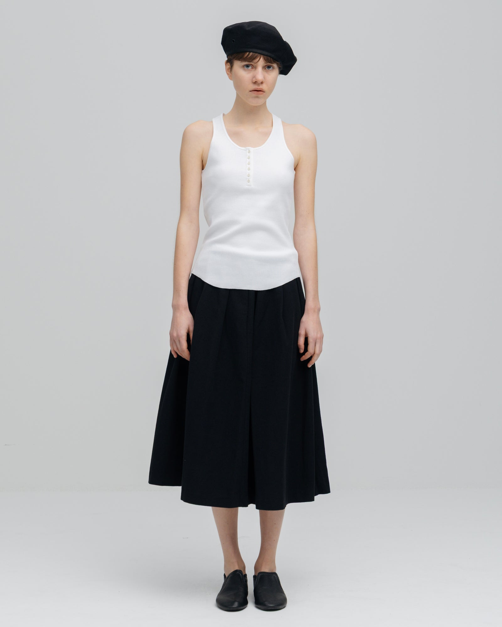 RIB HENRY NECK TANK TOP （ベアテレコヘンリーネックタンク）｜ONIT
