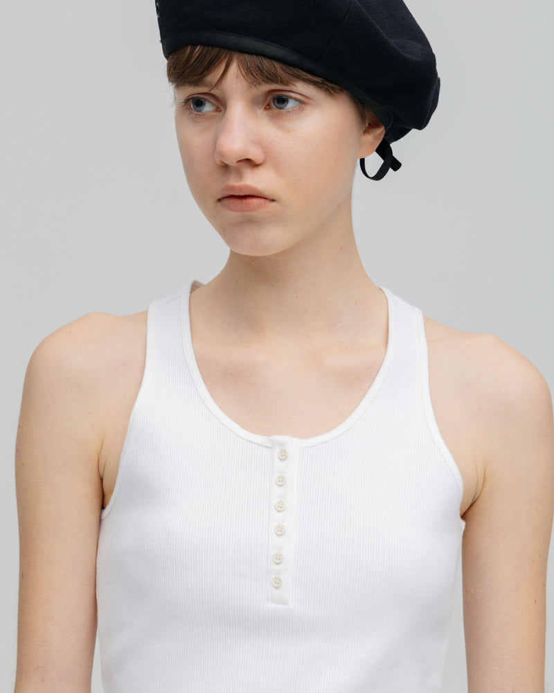 RIB HENRY NECK TANK TOP （ベアテレコヘンリーネックタンク）｜ONIT