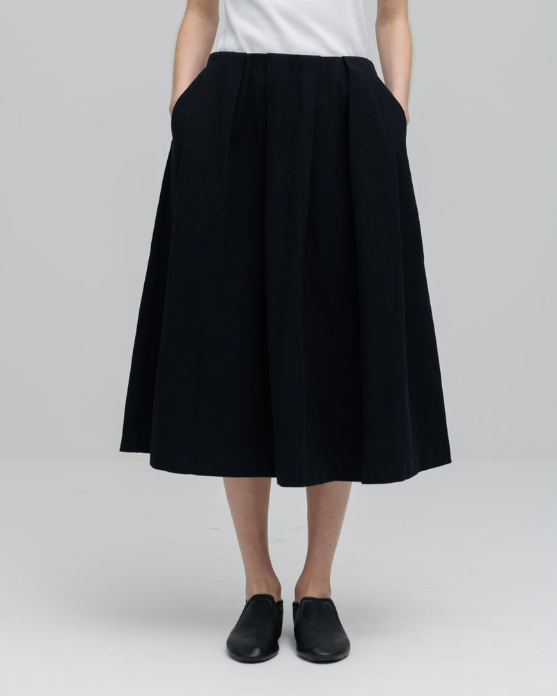 HOPSACK TUCK FLARE SKIRT（ホップサックタックフレアスカート）｜ONIT