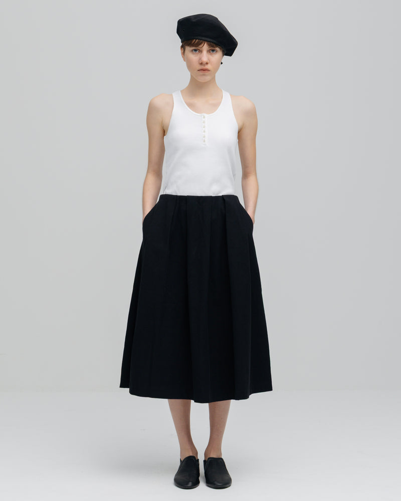 スカート ATON VISCOSE CLOTH BACK FLARED SKIRT レディース】VISCOSE CLOTH BACK FLARED SKIRT | ATON(エイトン