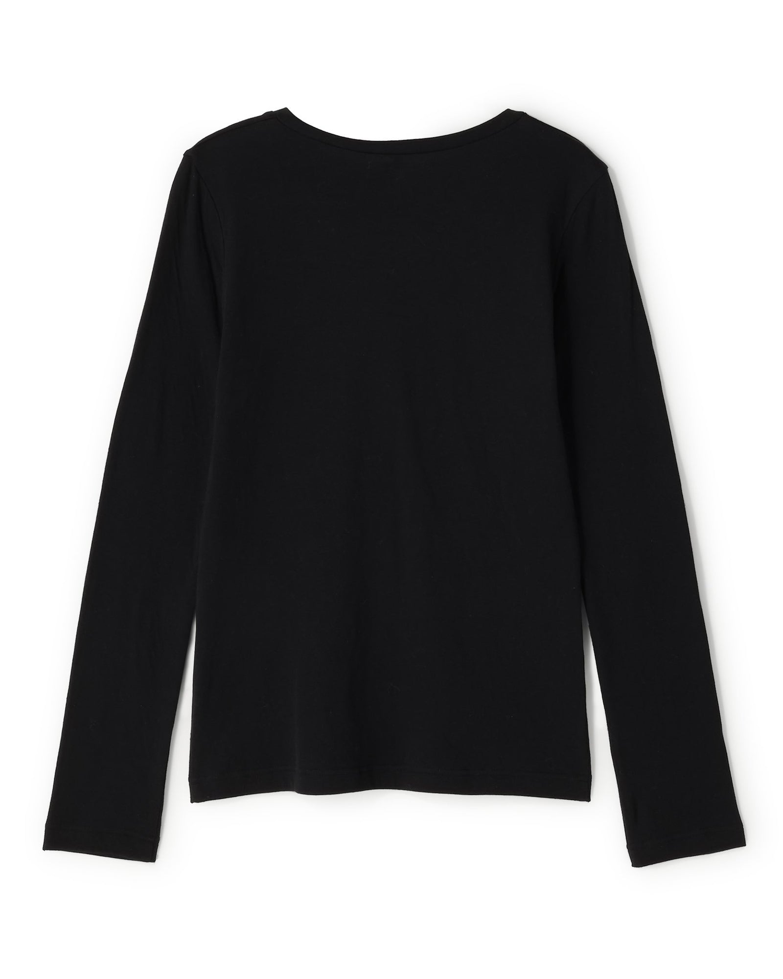 onit Vネック長袖Tシャツ ホワイト ROUGH COTTON DEEP V-NECK L/S T-SHITS（ラフコットディープV