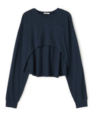 COTTON SLUB SHORT LENGTH POCKET L/S T-SHIRT（ラフィー天竺ショート丈ロングスリーブTシャツ）｜onit（オニット）OFFICIAL ONLINE STORE