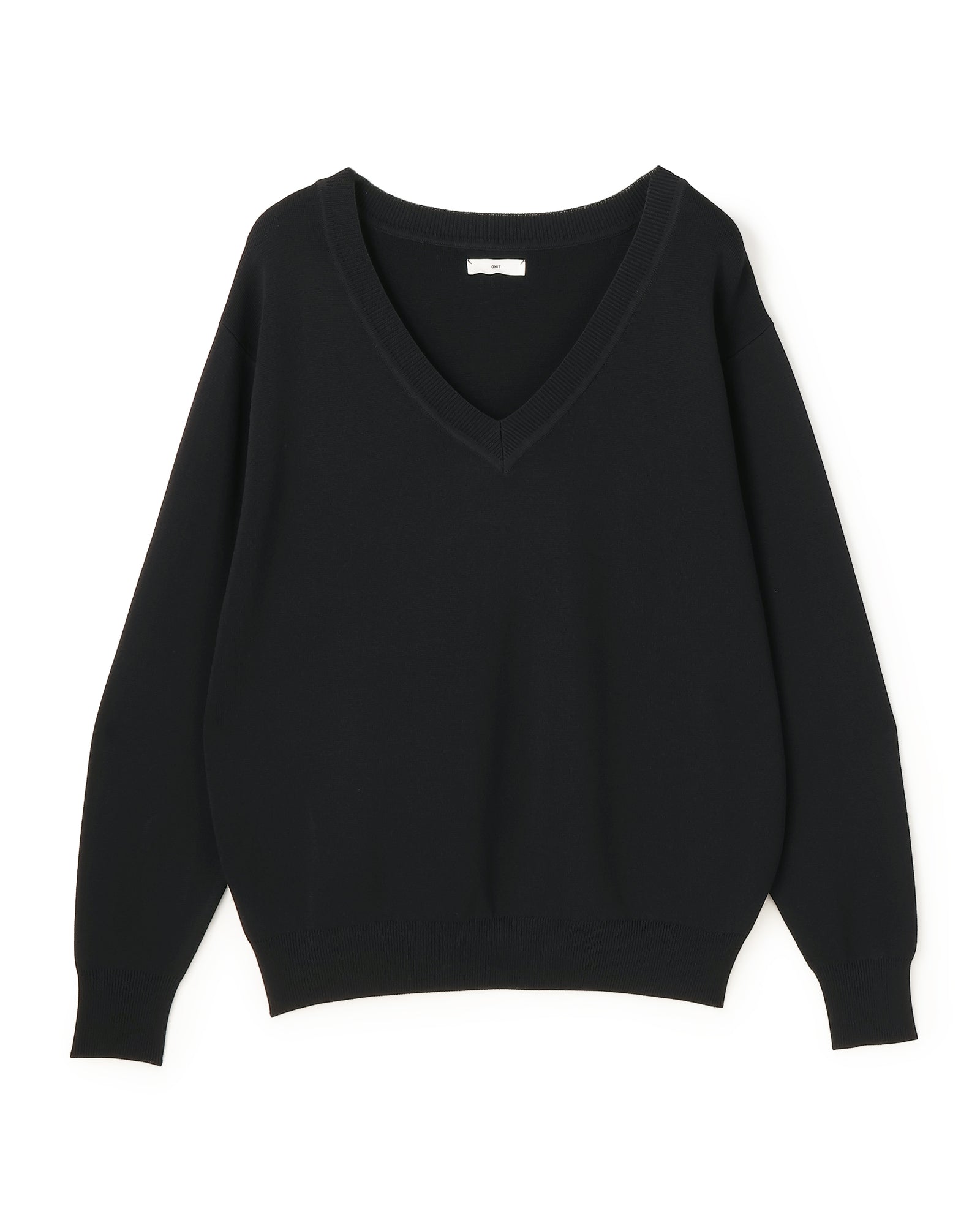MILANO RIB KNIT DEEP V-NECK L/S PULLOVER（ミラノリブニット