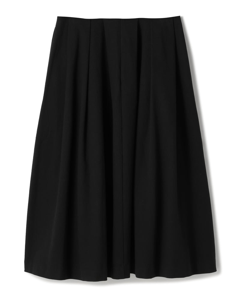HOPSACK TUCK FLARE SKIRT（ホップサックタックフレアスカート）｜ONIT