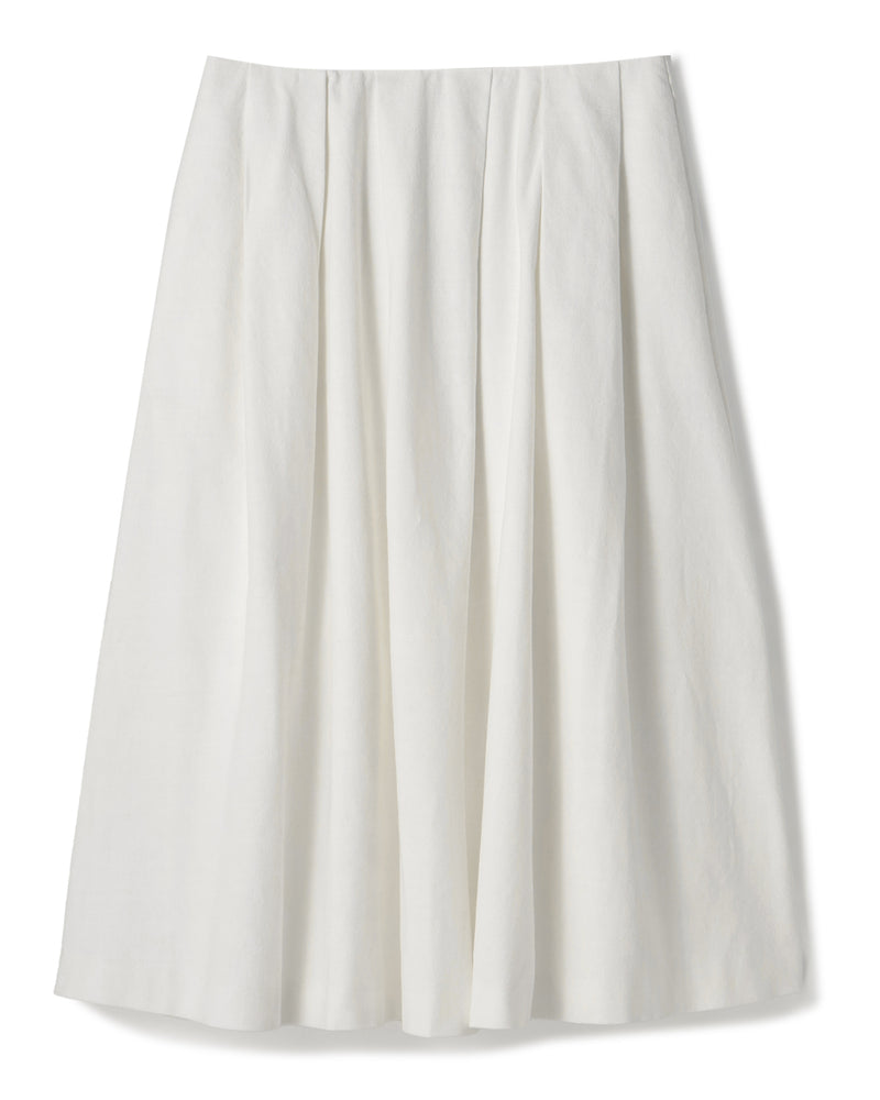 HOPSACK TUCK FLARE SKIRT（ホップサックタックフレアスカート）｜ONIT