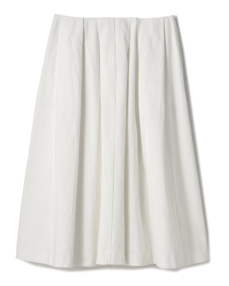 HOPSACK TUCK FLARE SKIRT（ホップサックタックフレアスカート）｜ONIT