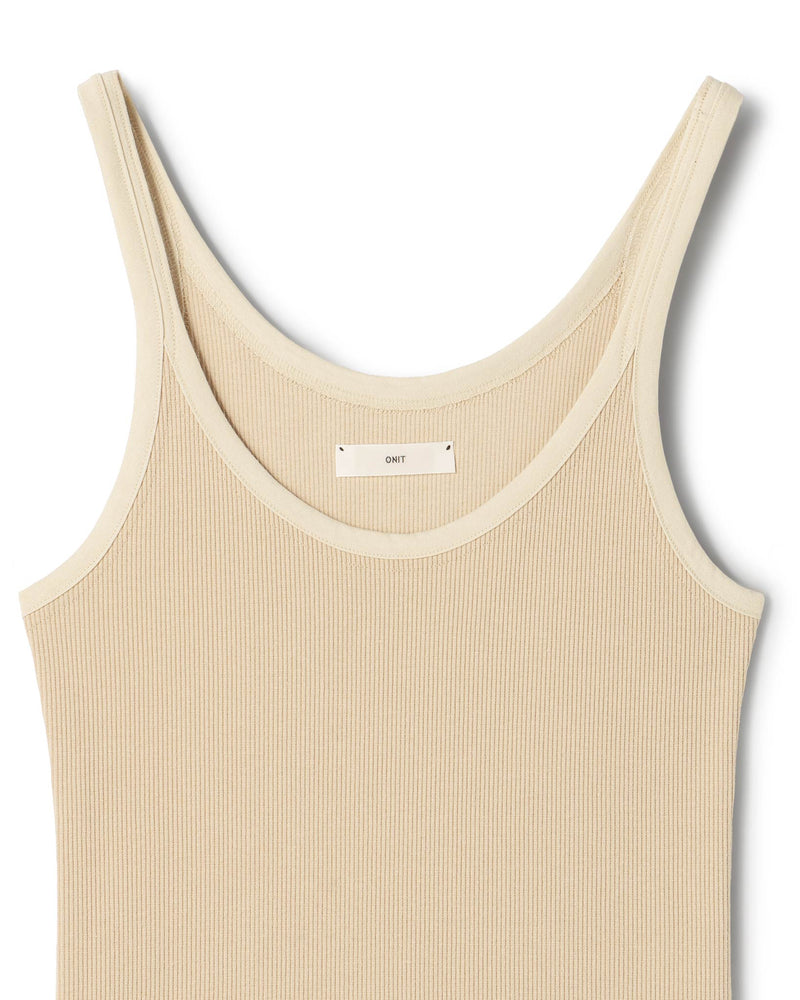 TAN タンクトップ Fitte（完全無縫製）】タンクトップ（パッド付） KB2058N :レディース