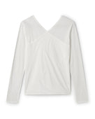 SHEER COTTON SLIT SLEEVE T-SHIRTS（シアーコットンカシュクールトップス）｜ONIT（オニット）OFFICIAL ONLINE STORE