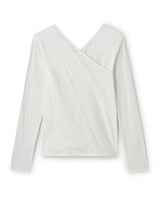 SHEER COTTON SLIT SLEEVE T-SHIRTS（シアーコットンカシュクールトップス）｜ONIT（オニット）OFFICIAL ONLINE STORE